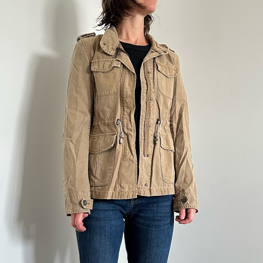 Levi's Lined Fall Utility Cargo Military Jacket Medium